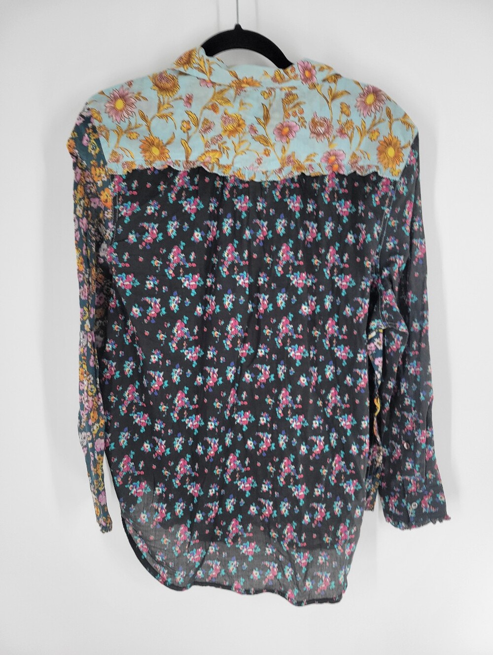 Sundance Floral Melody Shirt Women’s Button Down Top Multicolor Boho Size XL - Picture 5 of 7